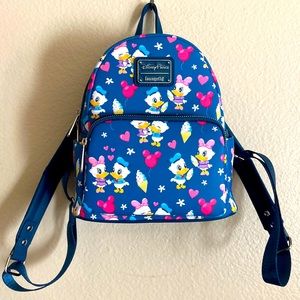 Disney Parks Loungefly Donald Duck & Daisy Duck Mini Backpack